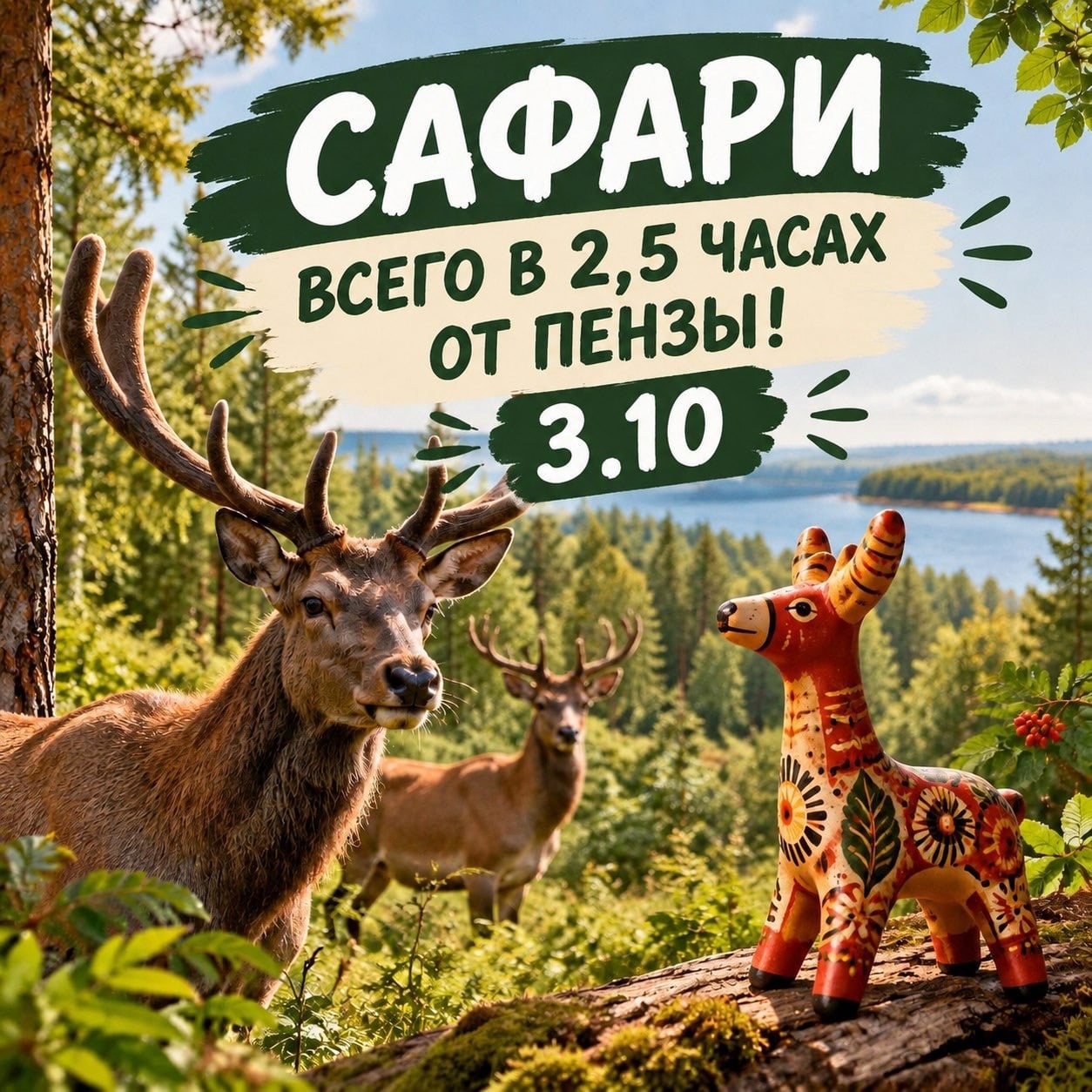 САФАРИ ВСЕГО В 2,5 ЧАСАХ ОТ ПЕНЗЫ!