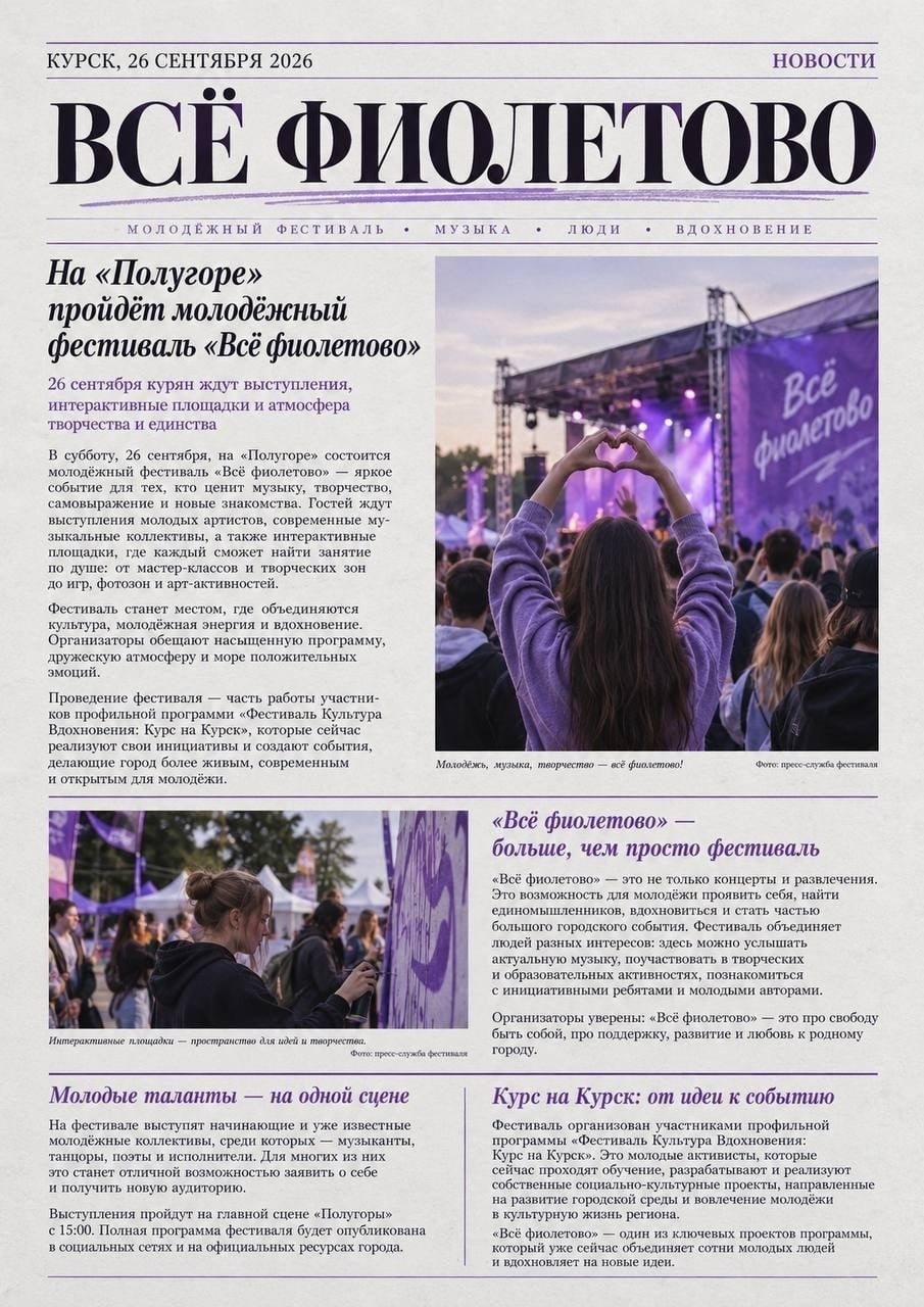 «Всё фиолетово» на Полугоре