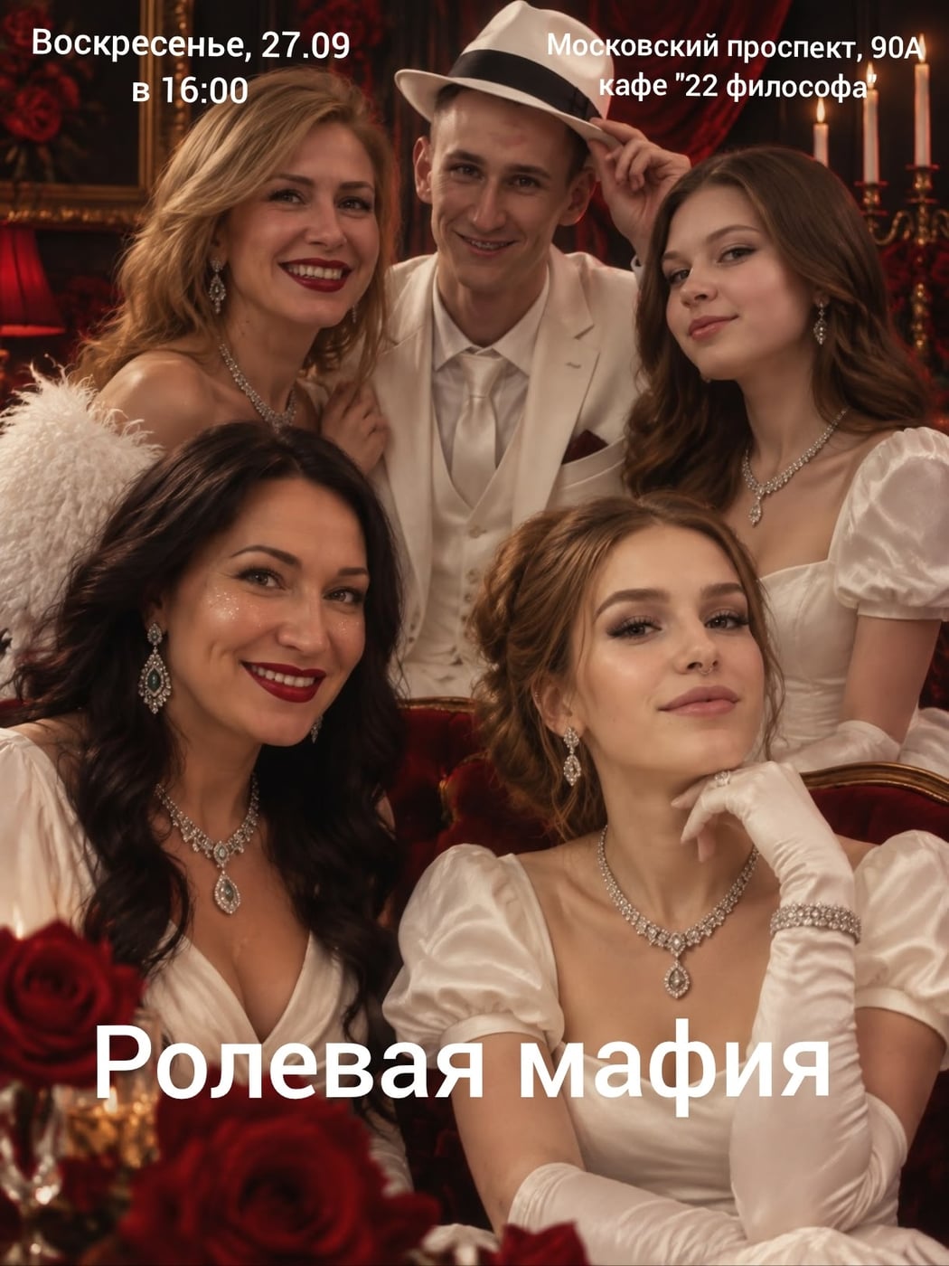 Воскресенье, 27.09 в 16:00 играем в Ролевую Мафию в…