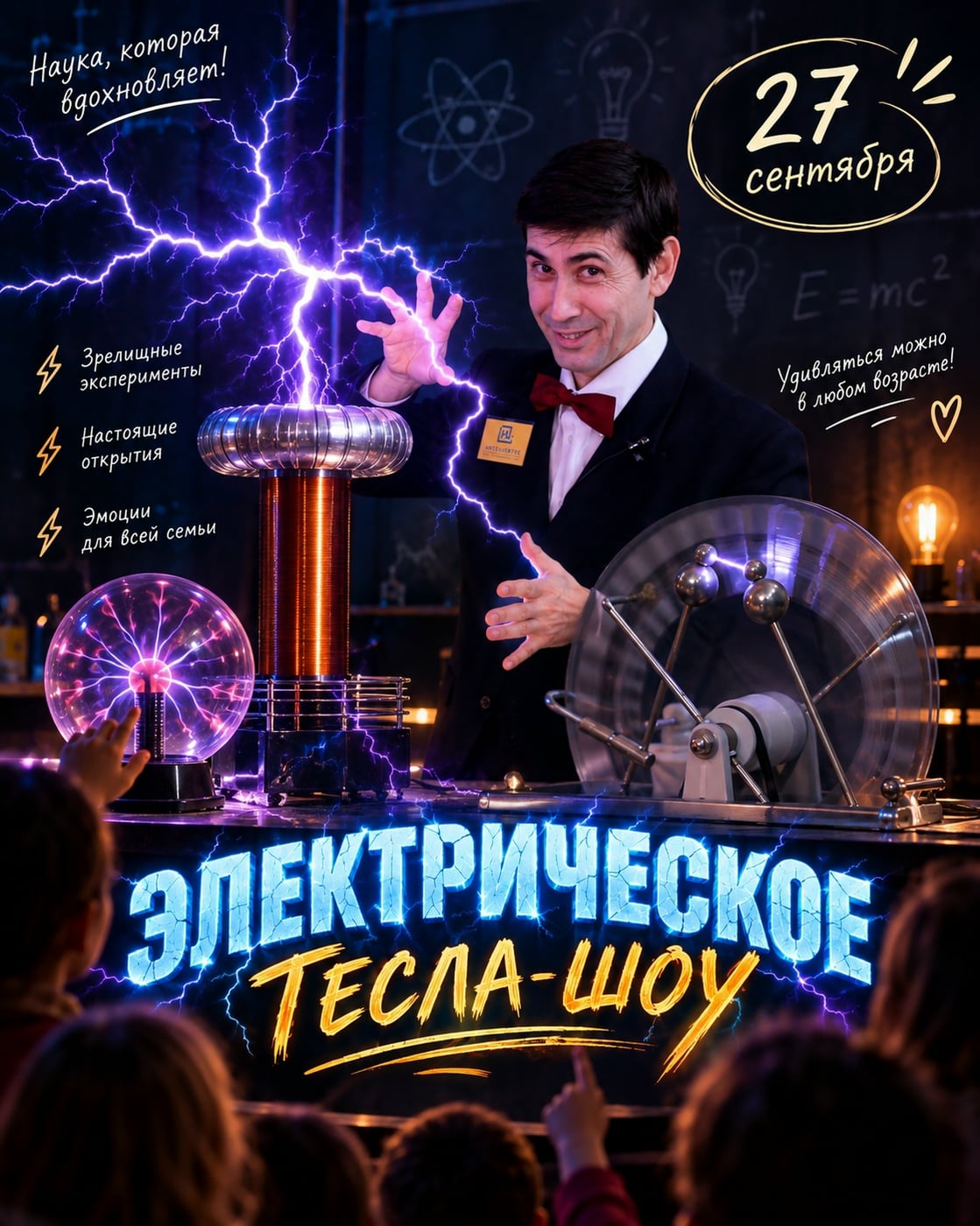 Можно ли приручить электричество? 27 сентября проверим!