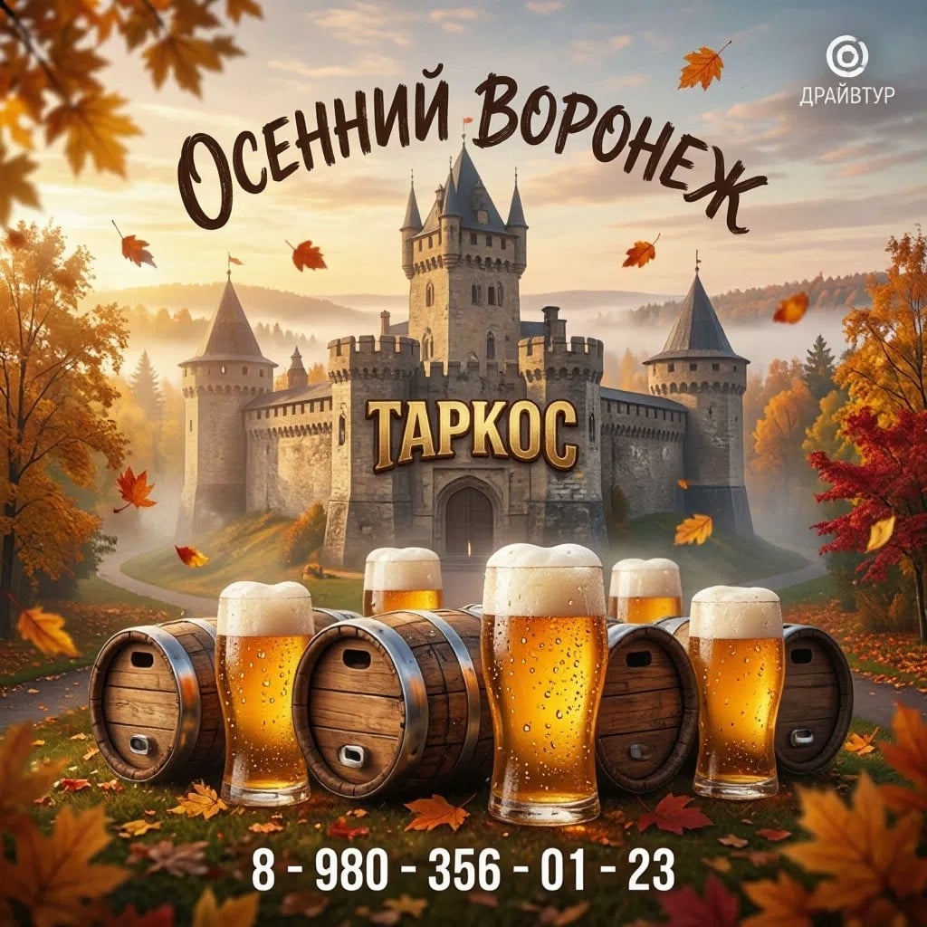Замок «Таркос» и осенний Воронеж!