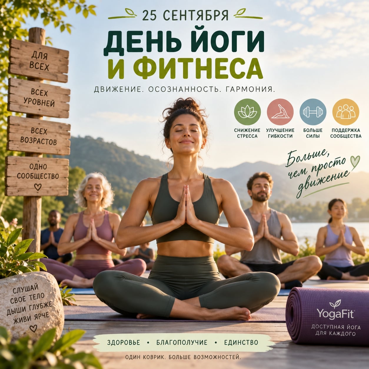 25 сентября День йоги и фитнеса