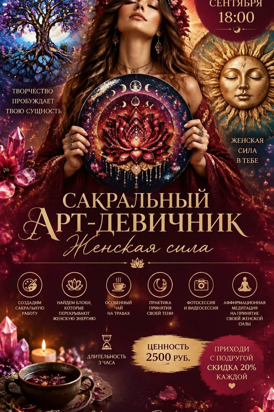 САКРАЛЬНЫЙ АРТ-ДЕВИЧНИК: «ЖЕНСКАЯ СИЛА»