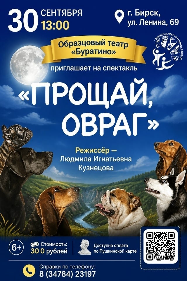 Спектакль «Прощай, овраг» — история, которая тронет до глубины души!