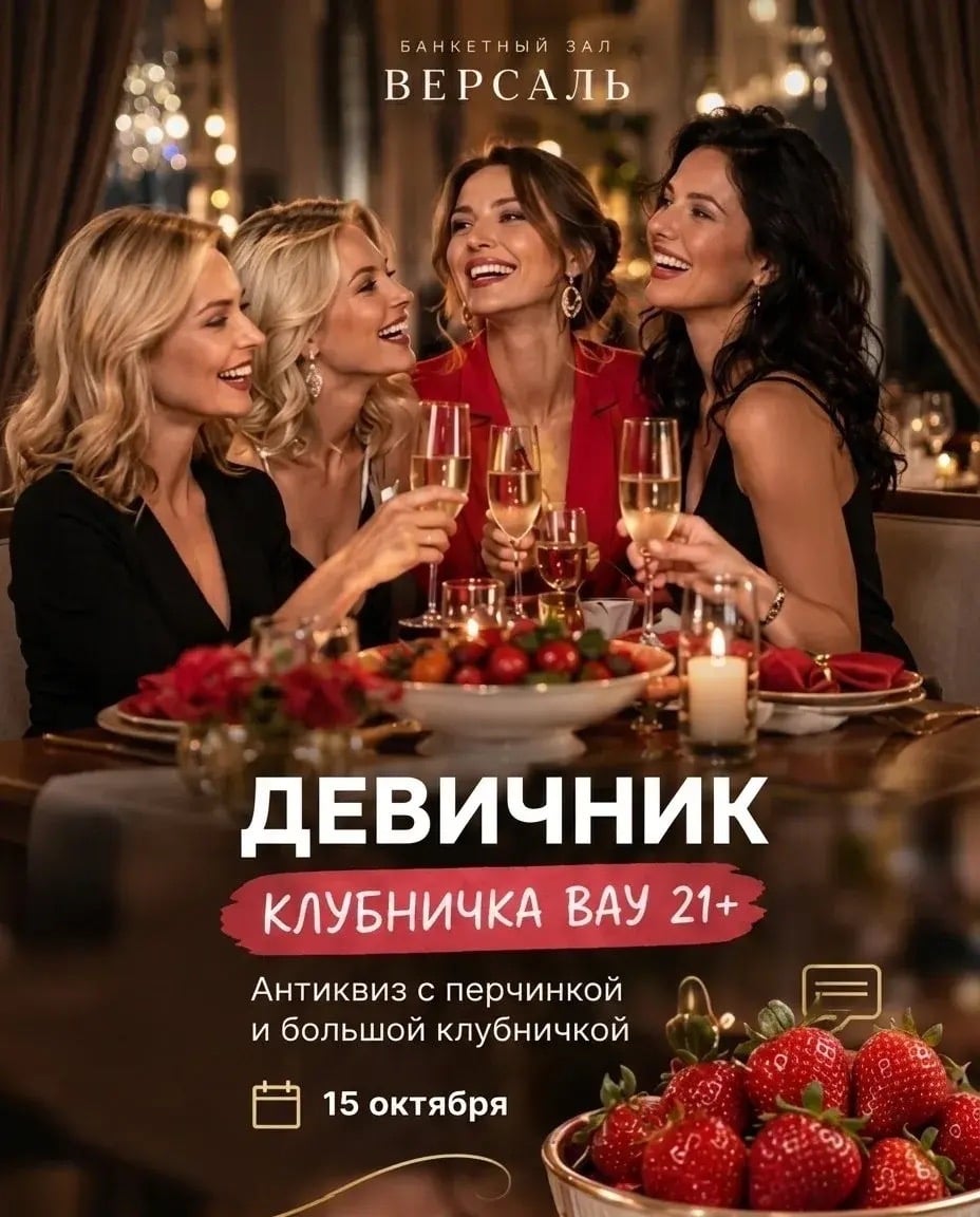 ДЕВИЧНИК «КЛУБНИЧКА ВАУ» 21+