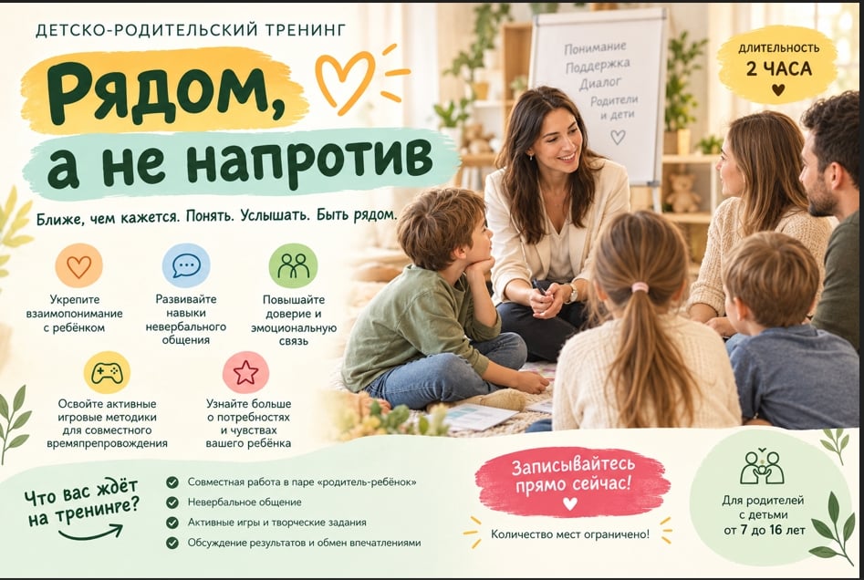 Тренинг «Рядом, а не напротив»