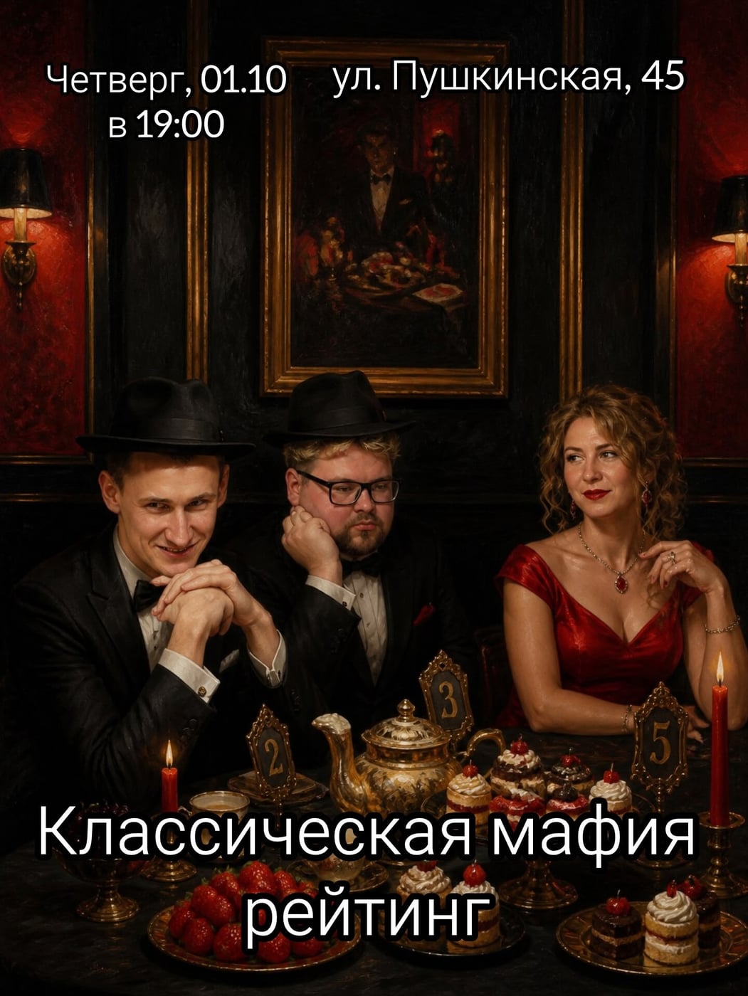 Четверг, 30.09 в 19:00 играем в классическую Мафию