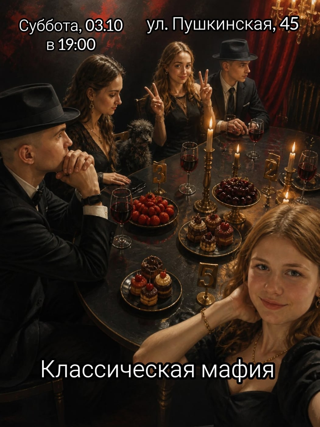 Суббота, 03.10 в 18:00 приглашаем на фановые игры в клссическую мафию