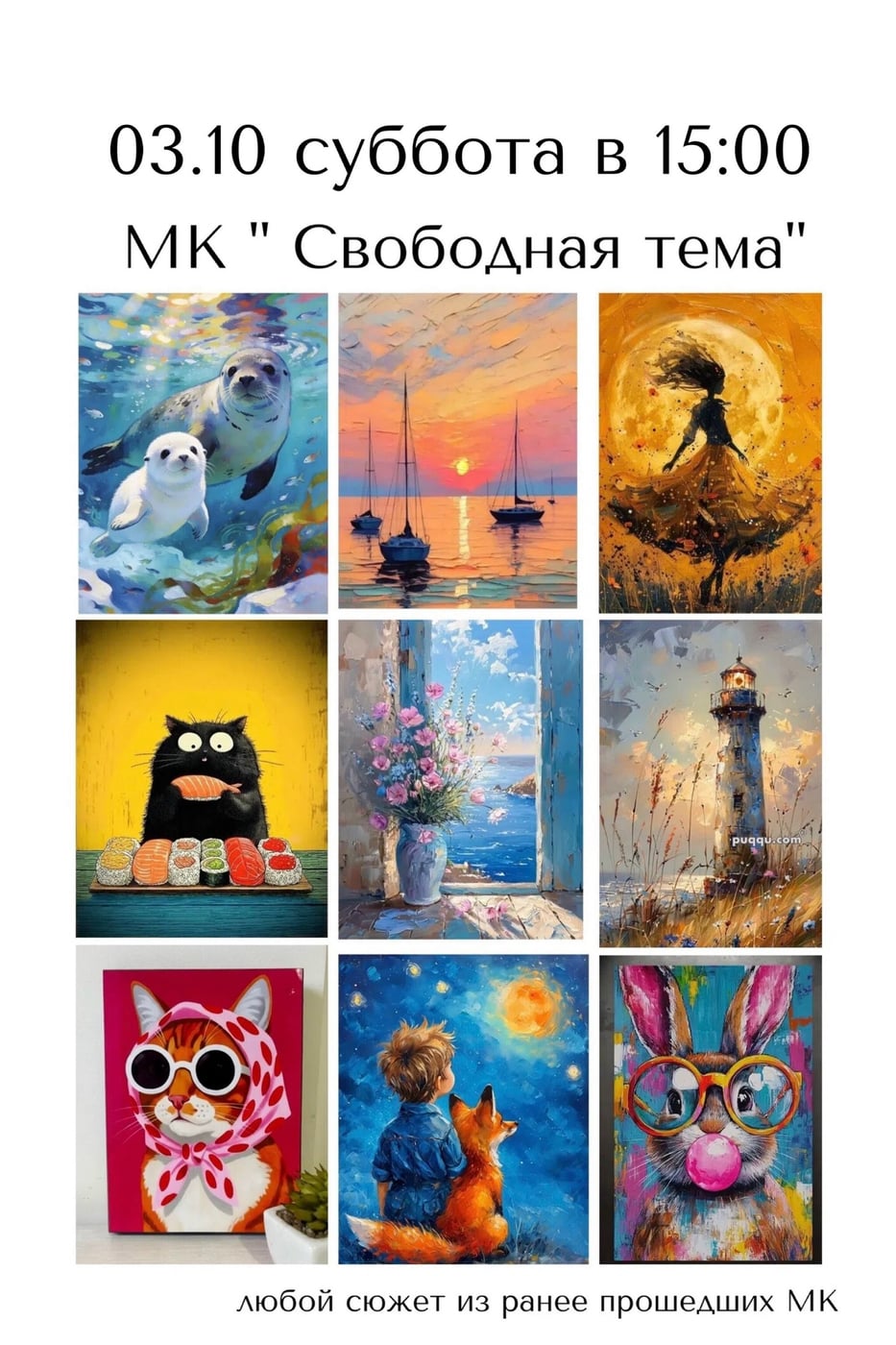 Мастер-класс «Свободная тема»: творим то, что откликается в душе!
