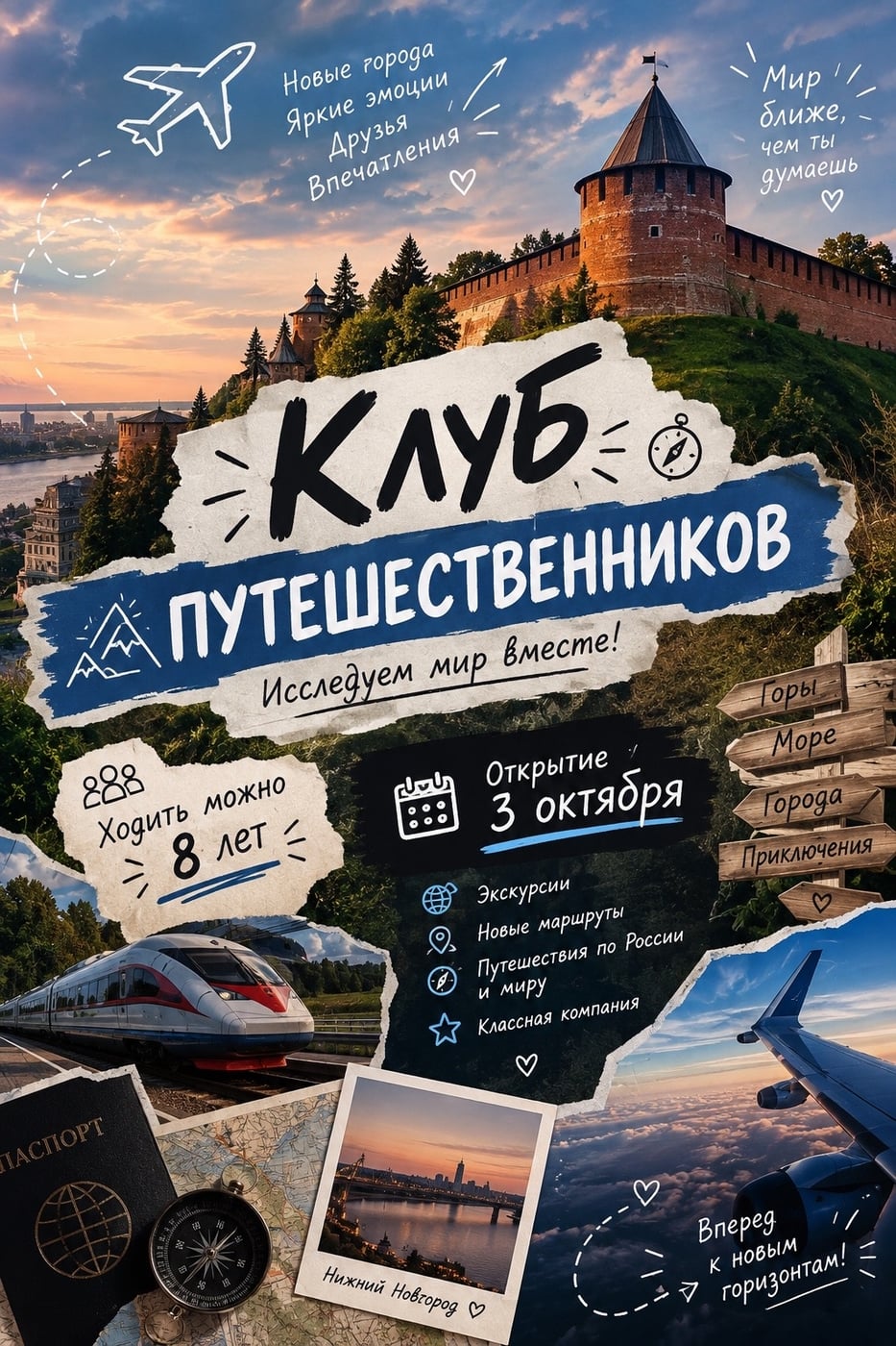 Совсем скоро — 3 октября открывается Клуб Путешественников!