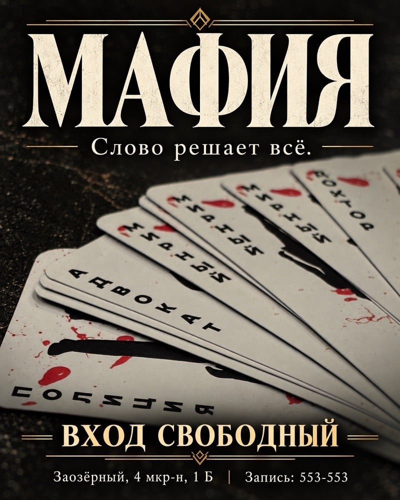 Мафия: знакомство и роли в "Собрании"