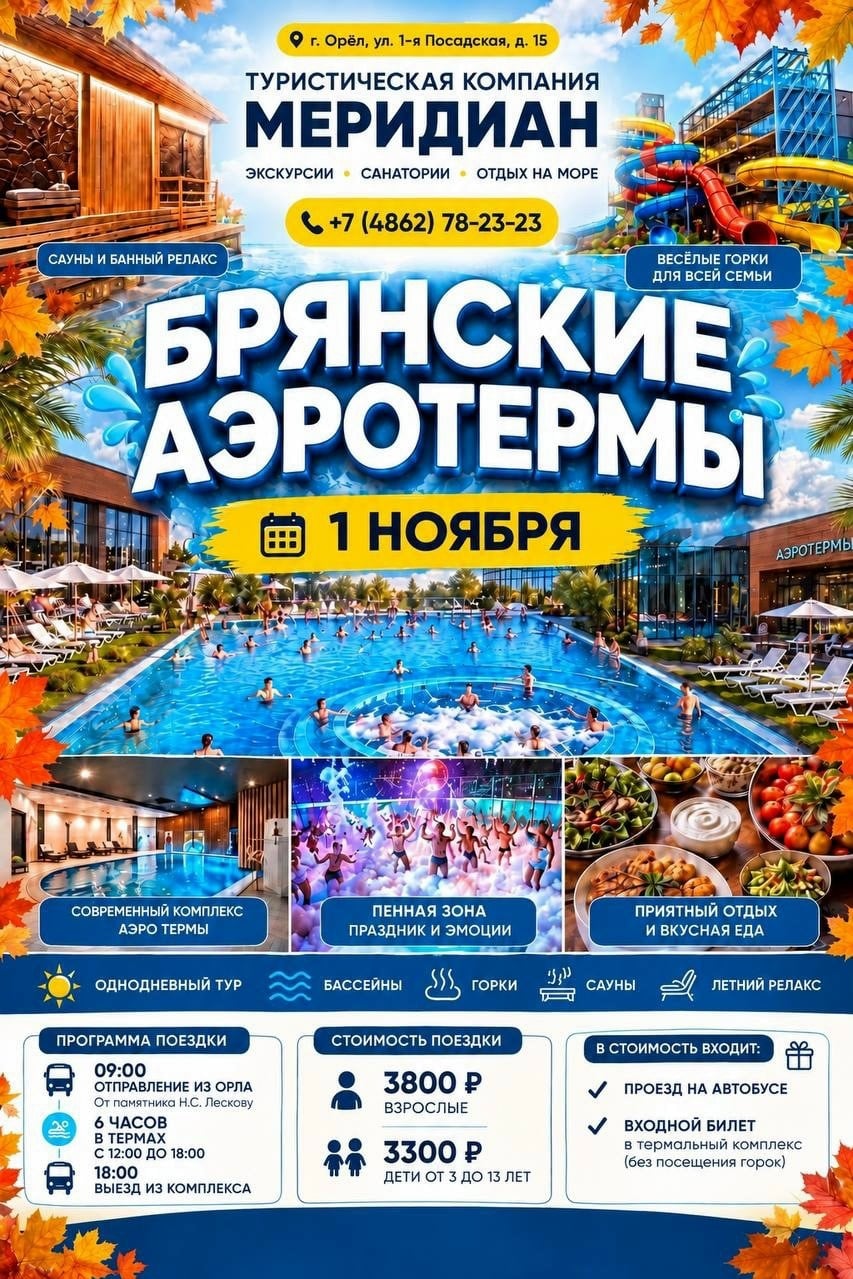 БРЯНСКИЕ АЭРОТЕРМЫ | 1 НОЯБРЯ