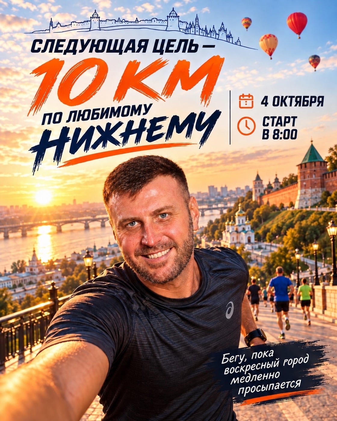 Следующая цель — 10 км по любимому Нижнему ‍