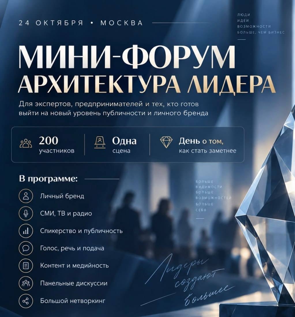 МИНИ ФОРУМ "АРХИТЕКТУРА ЛИДЕРА"