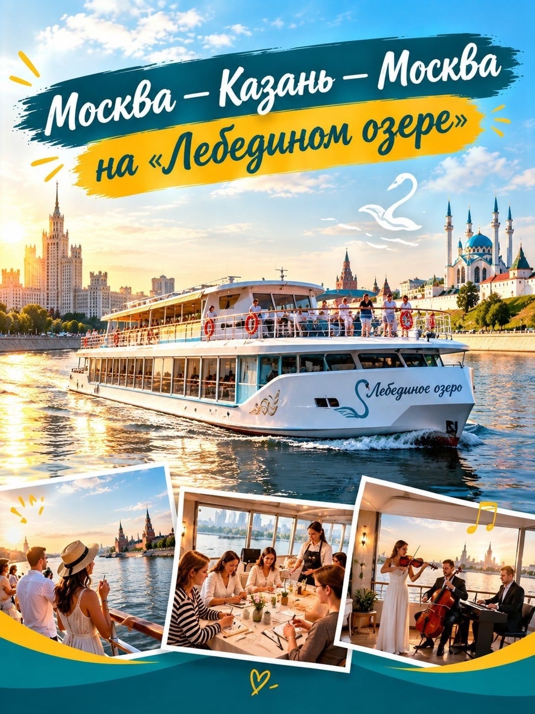 Маршрут со звёздочкой: Москва — Казань — Москва на «Лебедином озере»