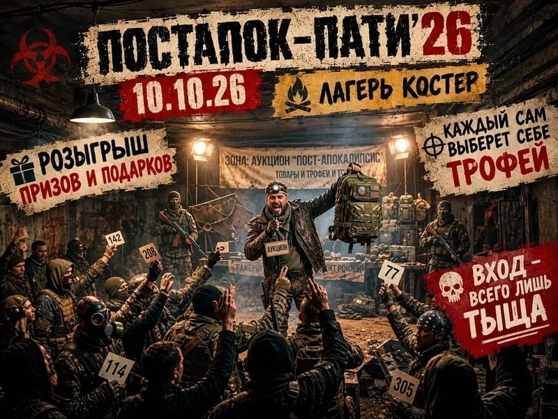 АУКЦИОН «ПОСТ-АПОКАЛИПСИС»: КАЖДЫЙ САМ ВЫБЕРЕТ СЕБЕ ТРОФЕЙ!
