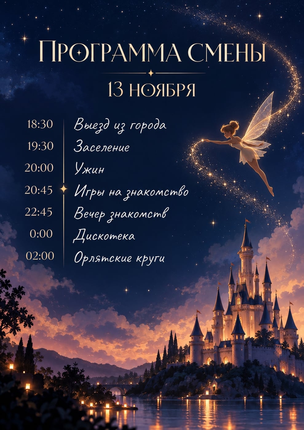 ЛАГЕРЬ ДЛЯ ВЗРОСЛЫХ | 13–15 НОЯБРЯ