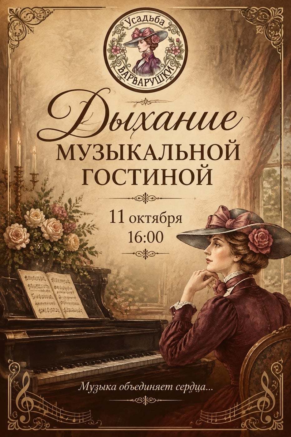 Музыкальная гостиная в «Усадьбе Варварушки»