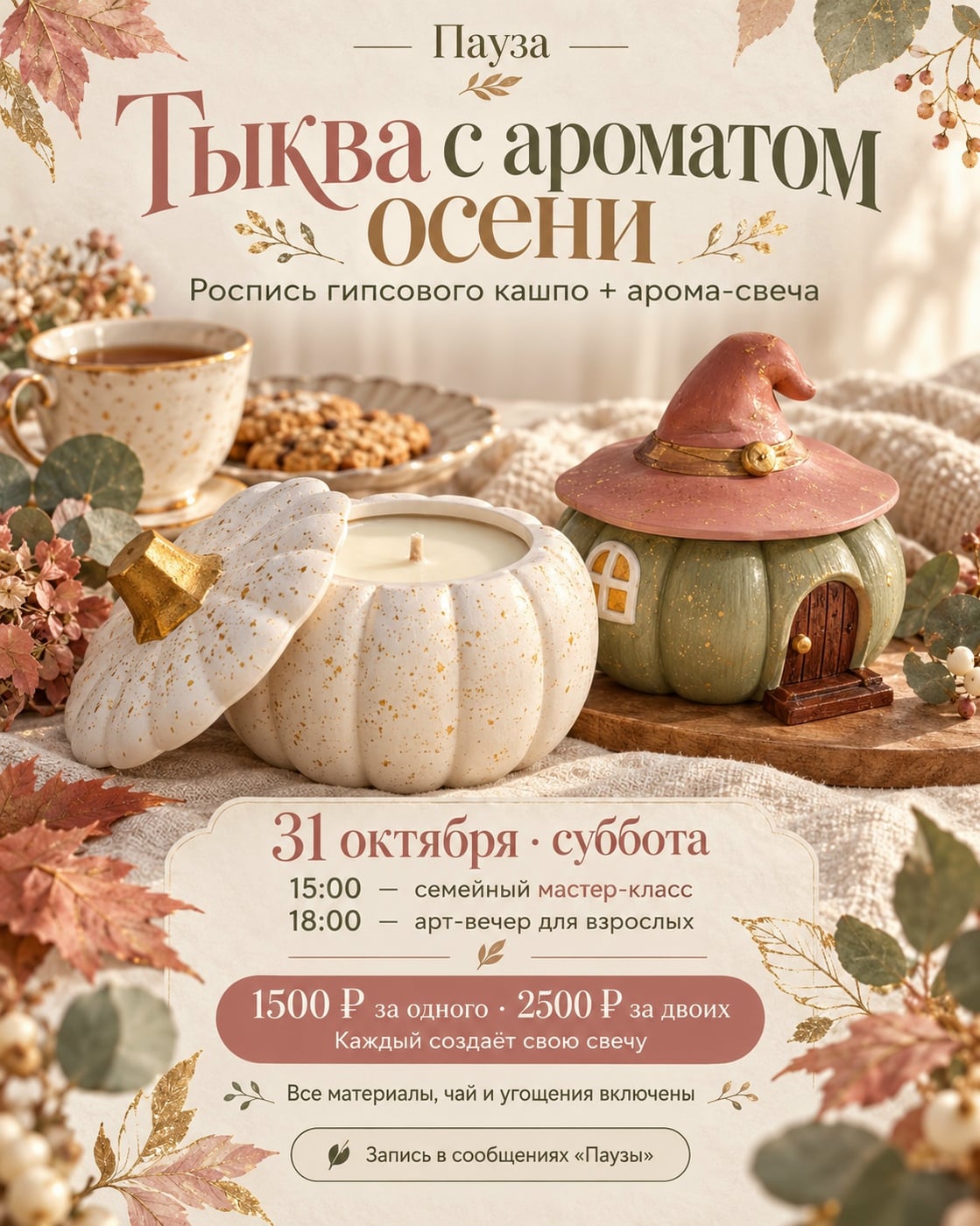 Тыква с ароматом осени в «Паузе»