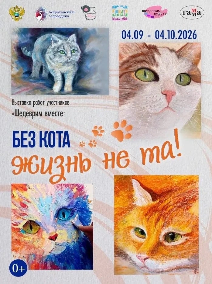 Выставка «Без кота жизнь не та!» продлена до 20 октября!