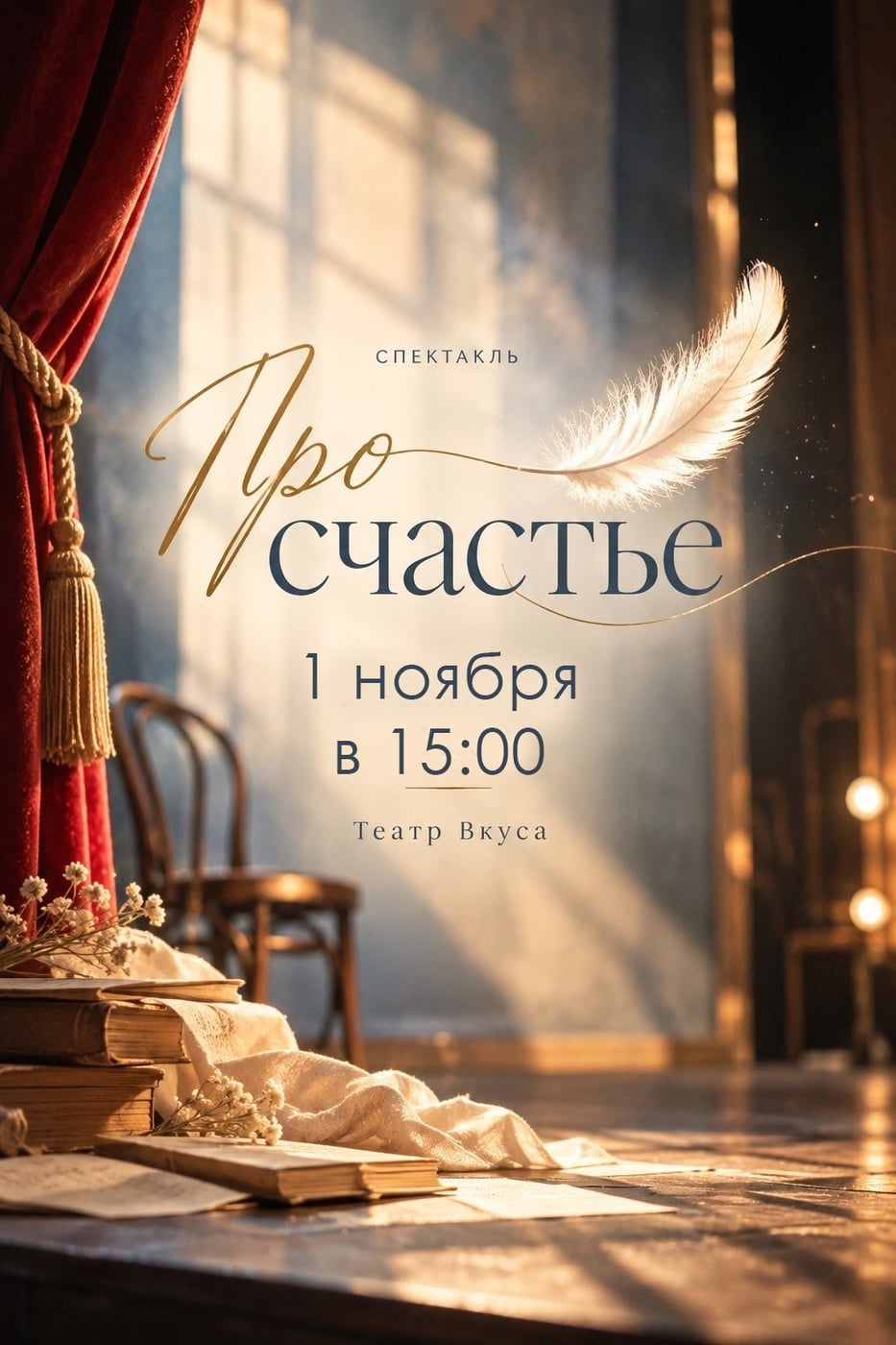 Новгородская филармония покажет спектакль «Про счастье»