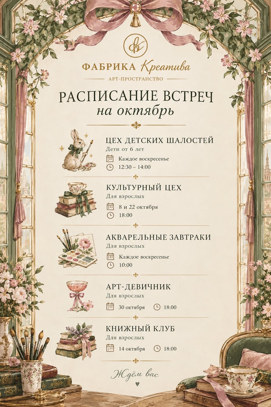 Октябрь в «Фабрике креатива» обещает быть особенно красивым