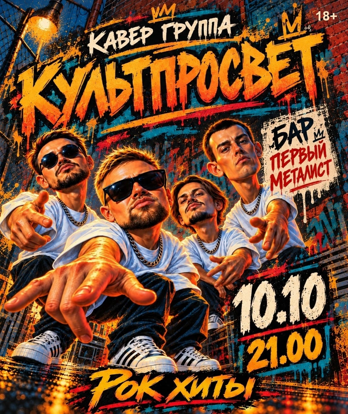 КУЛЬТПРОСВЕТ ВПЕРВЫЕ С РОК ПРОГРАММОЙ В БАРЕ «ПЕРВЫЙ МЕТАЛЛИСТ»!