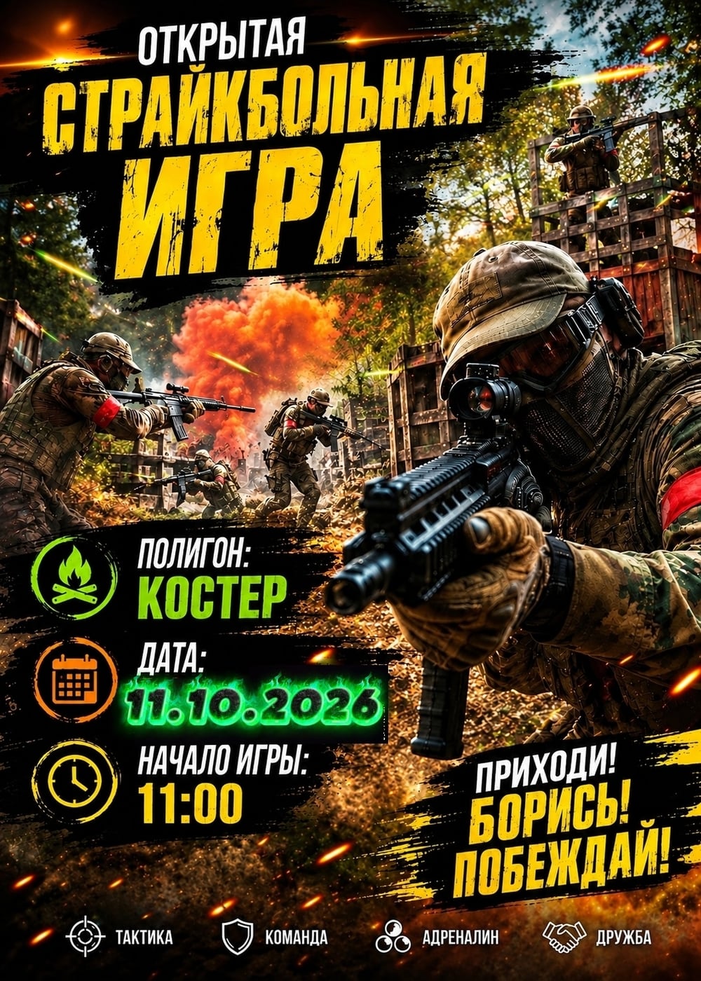 ОТКРЫТАЯ СТРАЙКБОЛЬНАЯ ИГРА