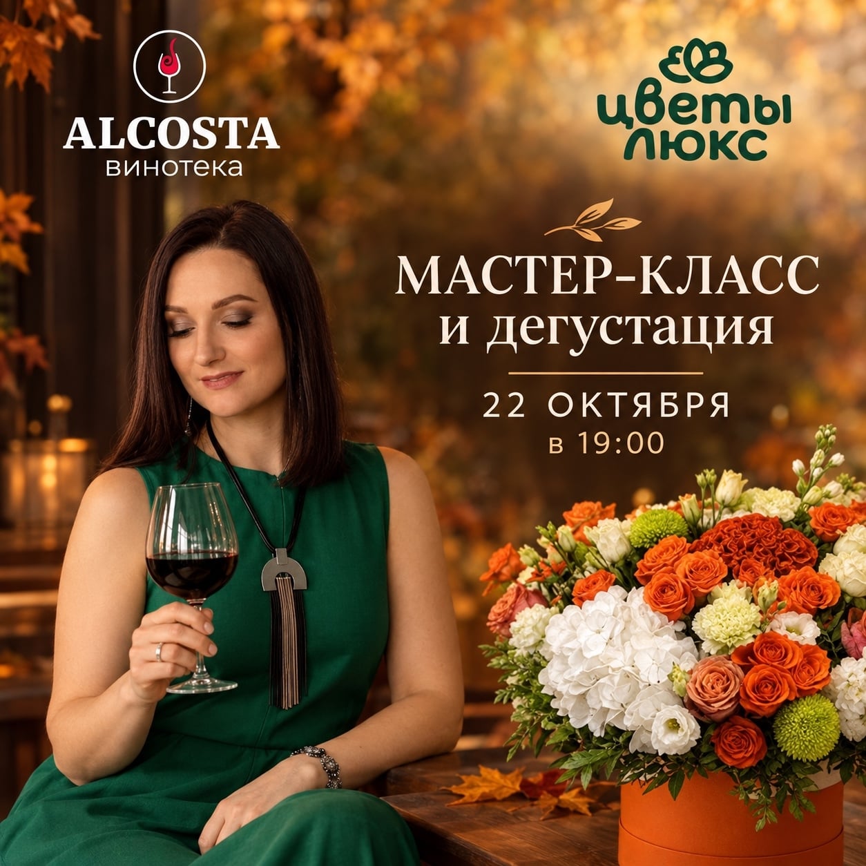 «УКРАШАЯ ОКТЯБРЬ. ВИНО! ЦВЕТЫ! ТВОРЧЕСТВО!»