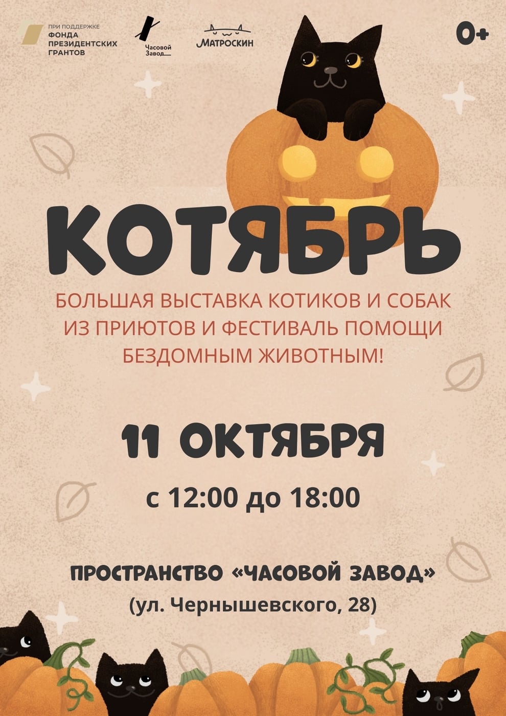 «Котябрь» – самый тёплый и самый кошачий фестиваль этой осени!