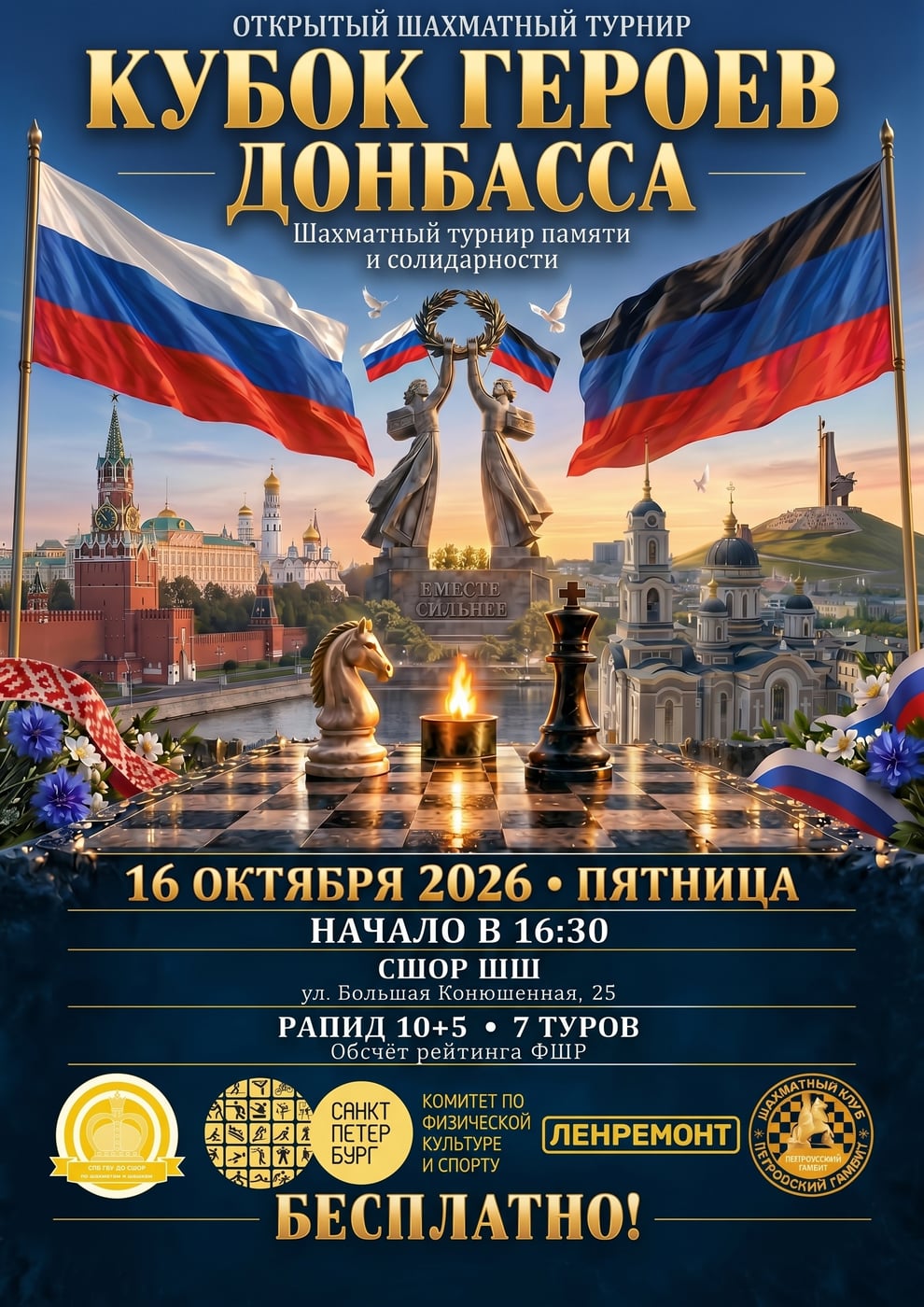 Открытый шахматный турнир «В честь героев Донбасса»