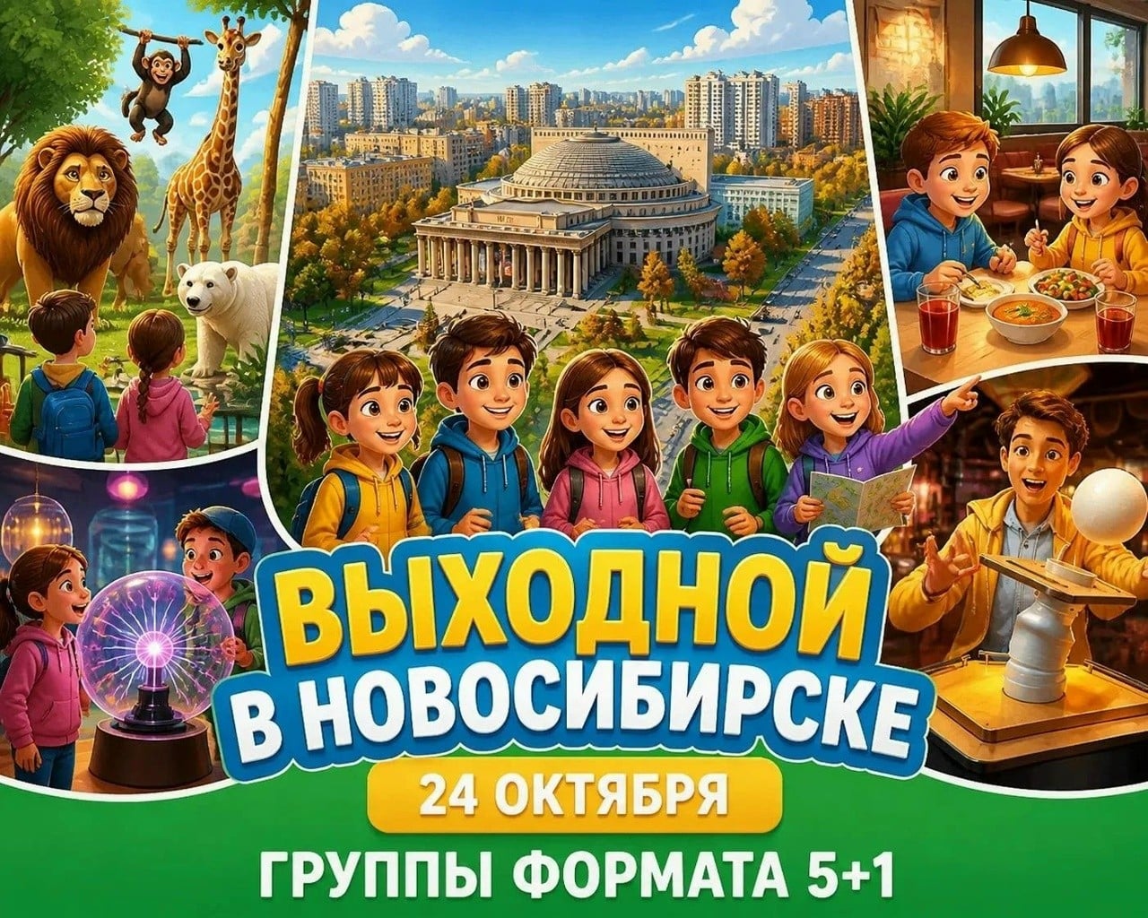 Приключения в Новосибирске: однодневный тур 24 октября