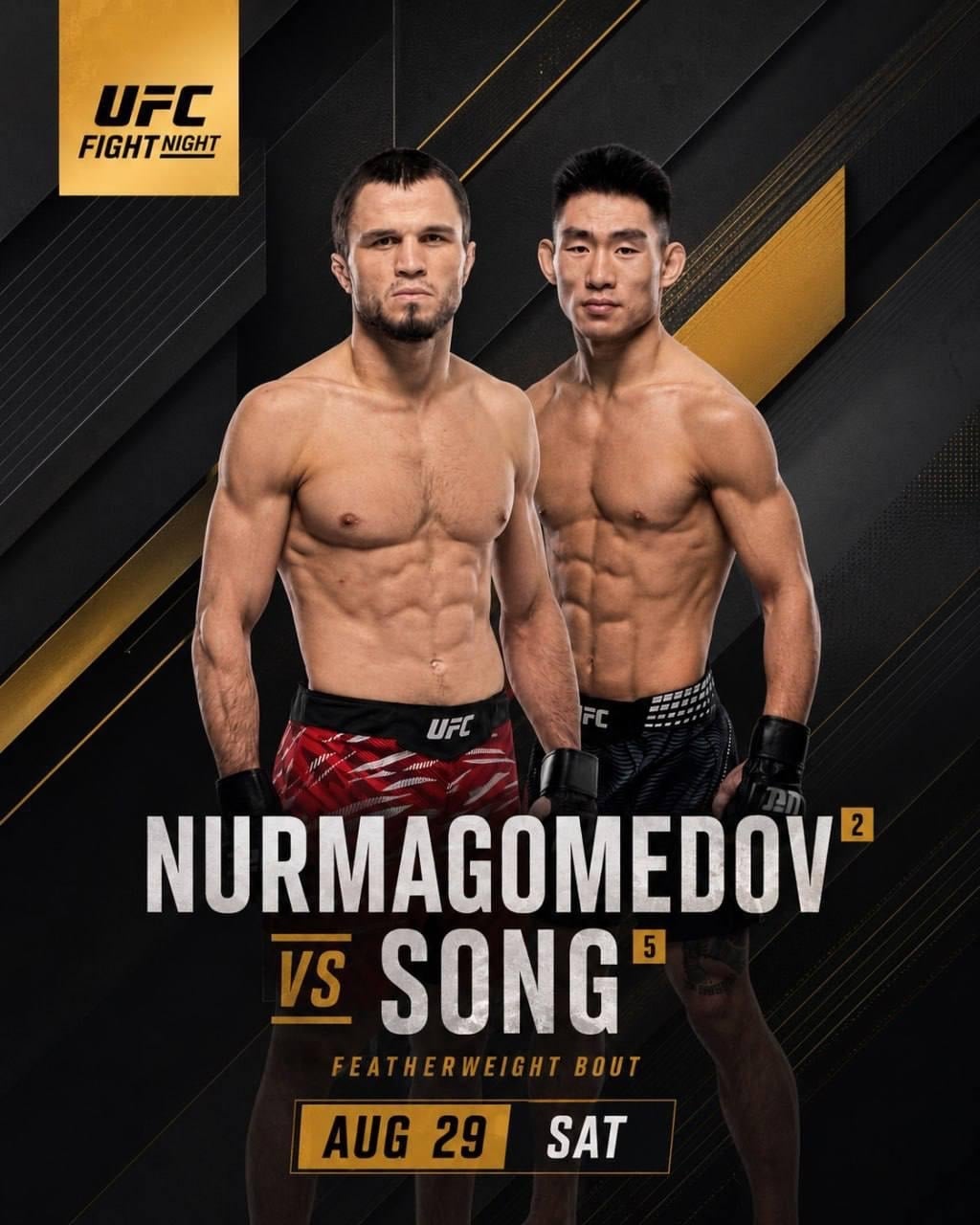 Поединок Умара Нурмагомедова против Сонга Ядонга возглавит турнир UFC…