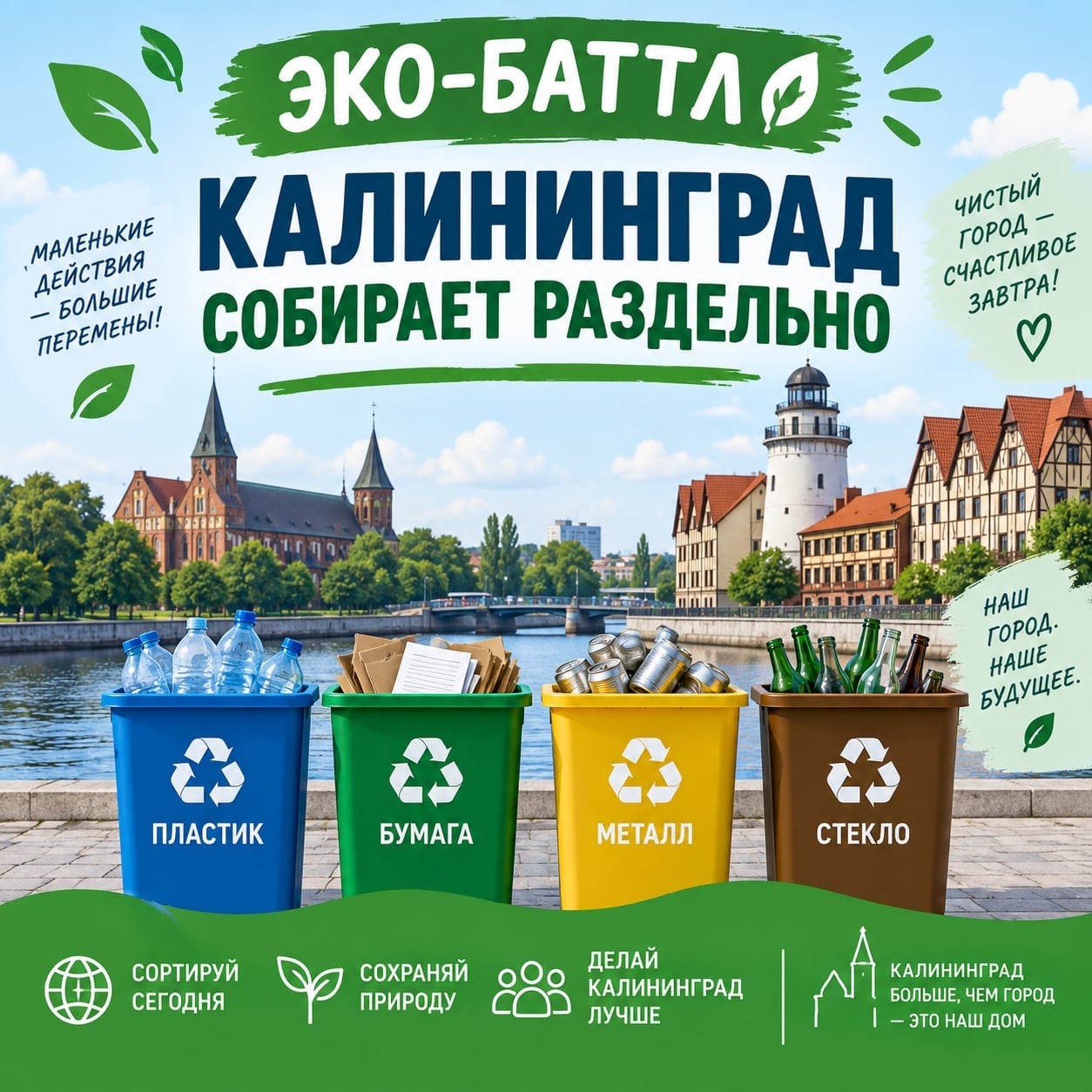ЭКОДВОР / ЭКОБАТТЛ "Калининград собирает раздельно"