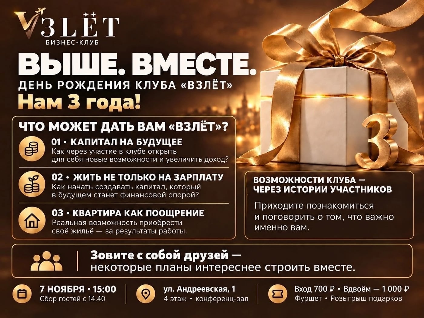 Встреча бизнес-клуба «Взлёт»
