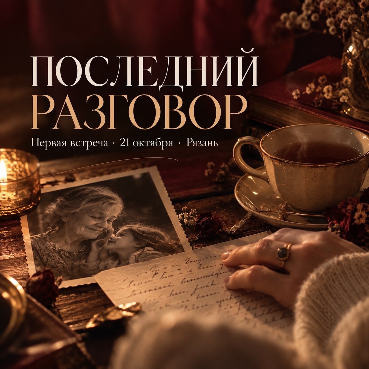 21 октября состоится первая встреча «Последнего разговора»