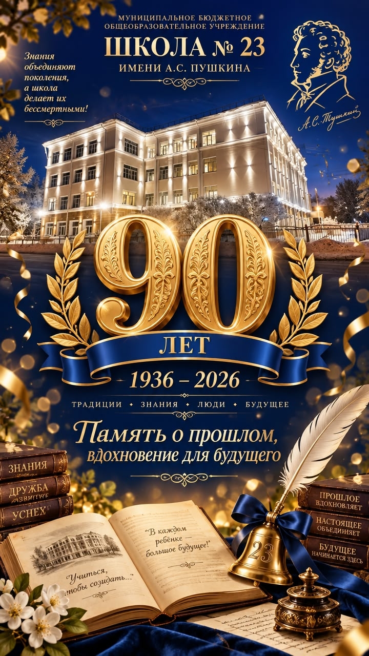 Концерт, посвященный 90 - летию со дня основания школы 23