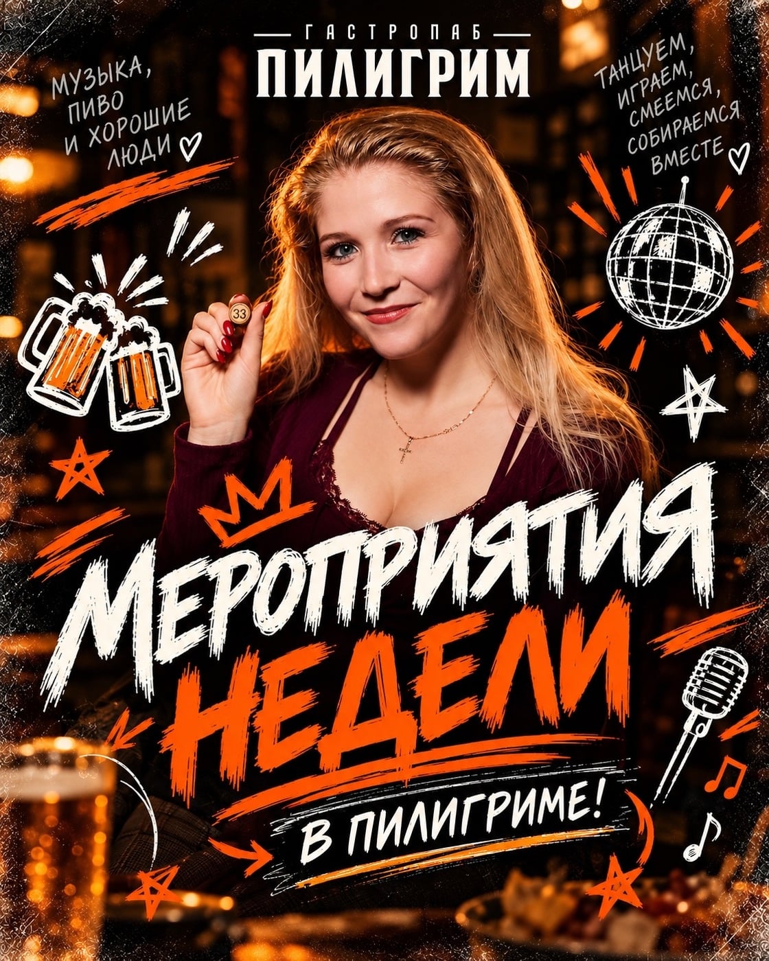 Новая неделя – новые поводы собраться в гастропабе «Пилигрим»