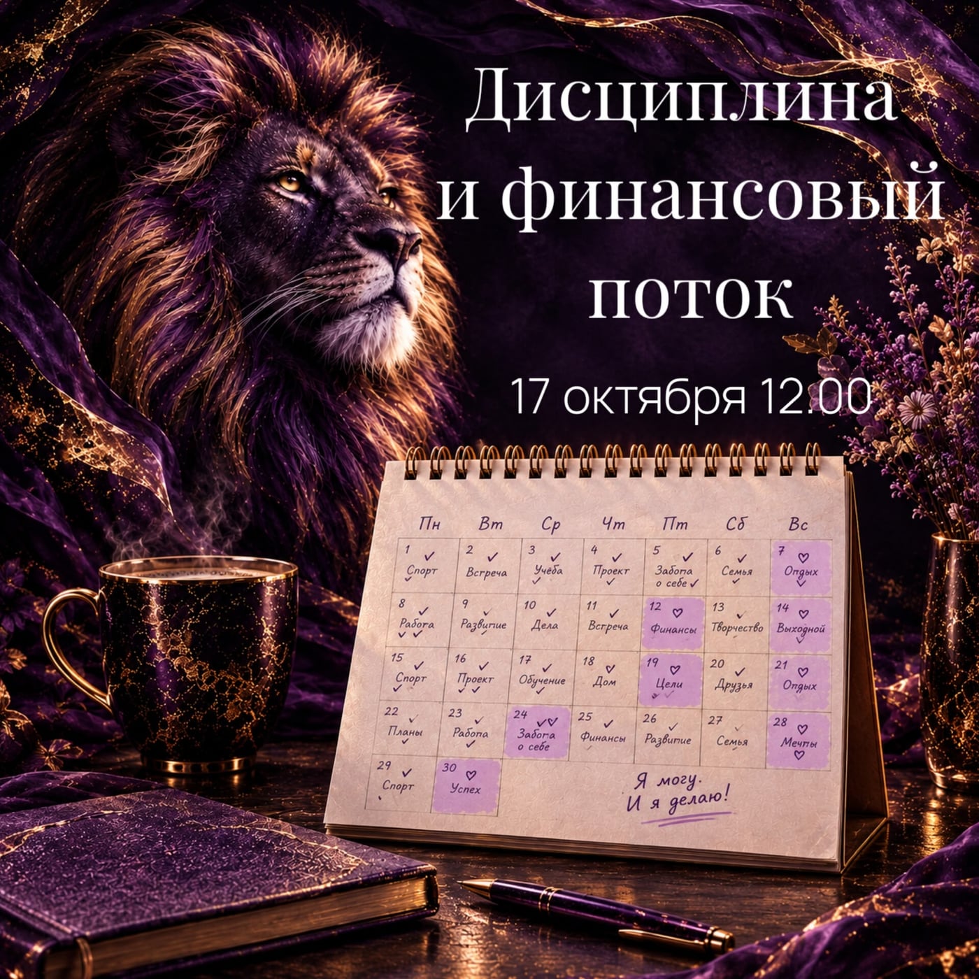 Мастер-класс «Дисциплина и финансовый поток»
