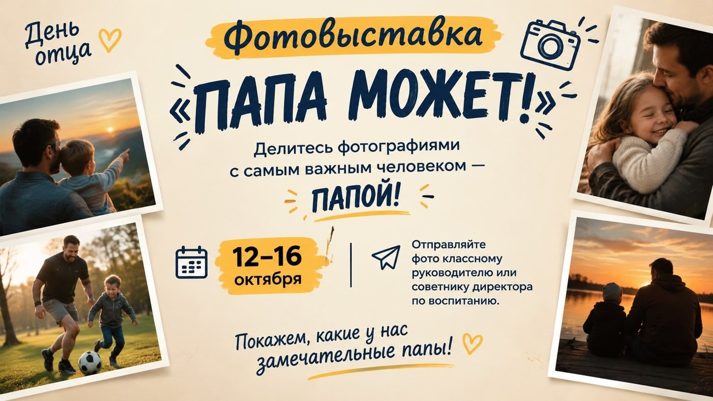 Запускаем фотовыставку «Папа может!»