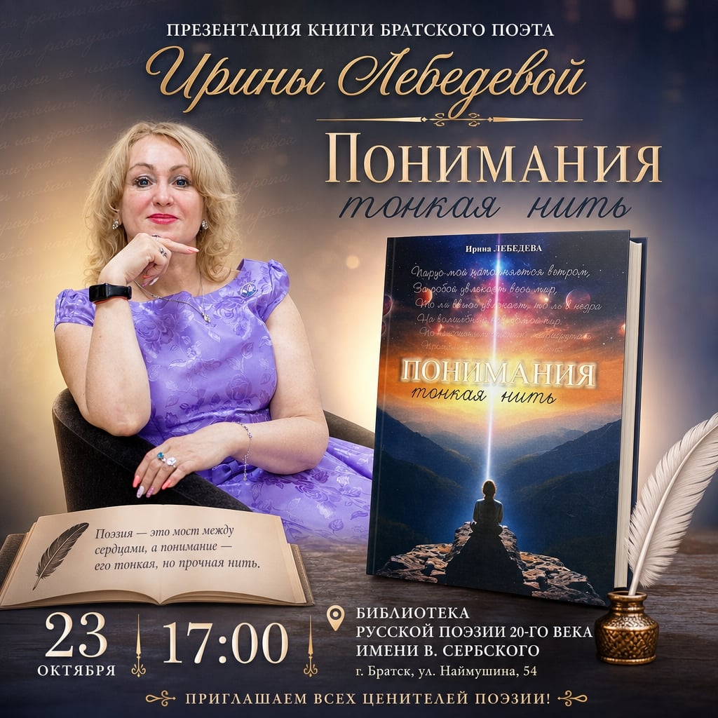 Презентация книги Ирины Лебедевой «Понимания тонкая нить»