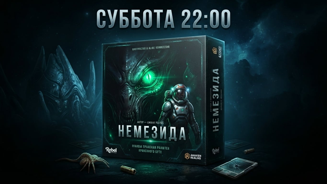 В эту СУББОТУ 17.10 настольная игра Немезида