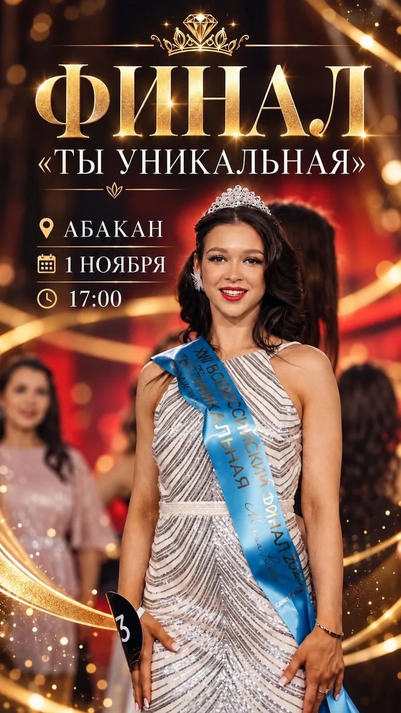 1 НОЯБРЯ — ФИНАЛ «ТЫ УНИКАЛЬНАЯ» В АБАКАНЕ