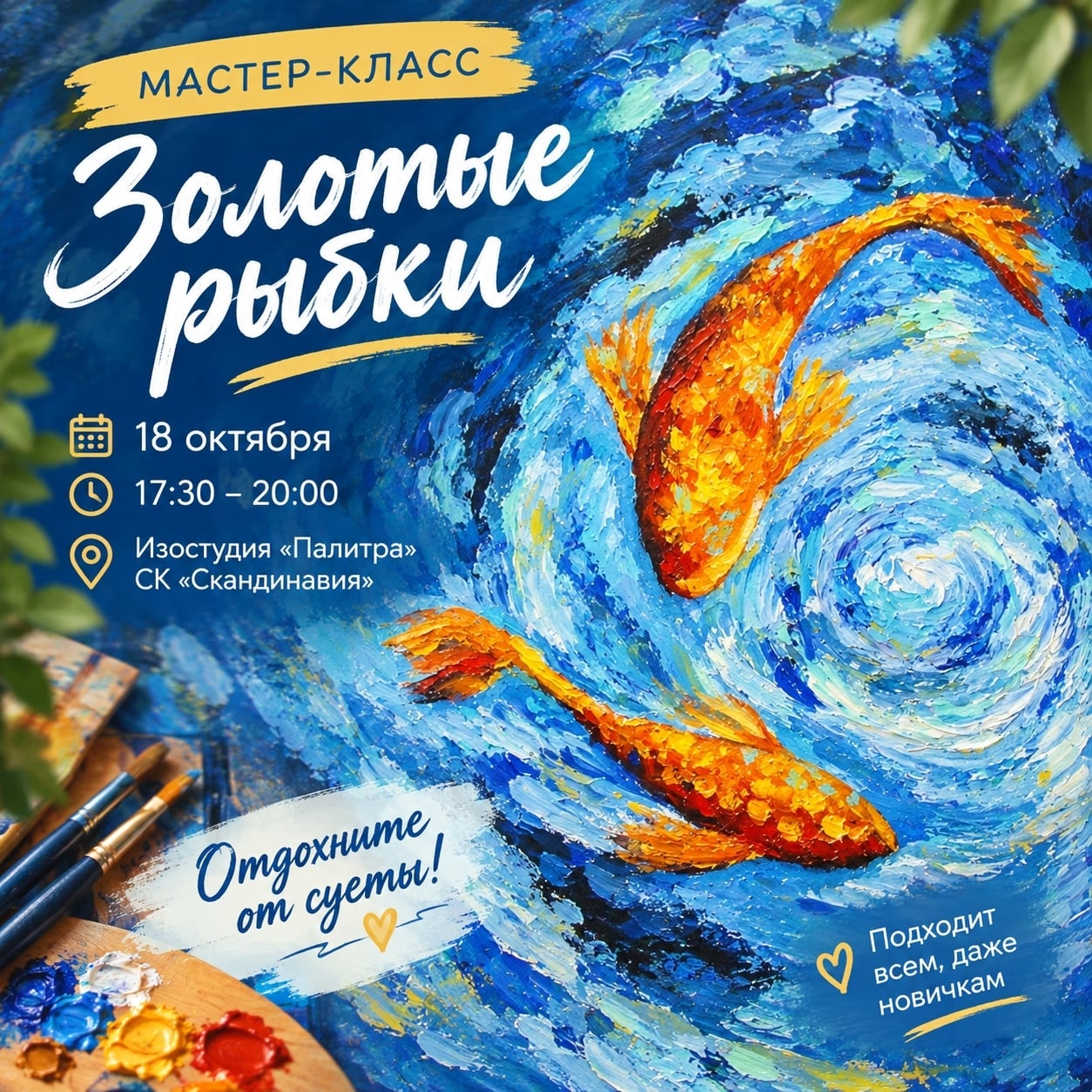 Мастер-класс «Золотые рыбки»