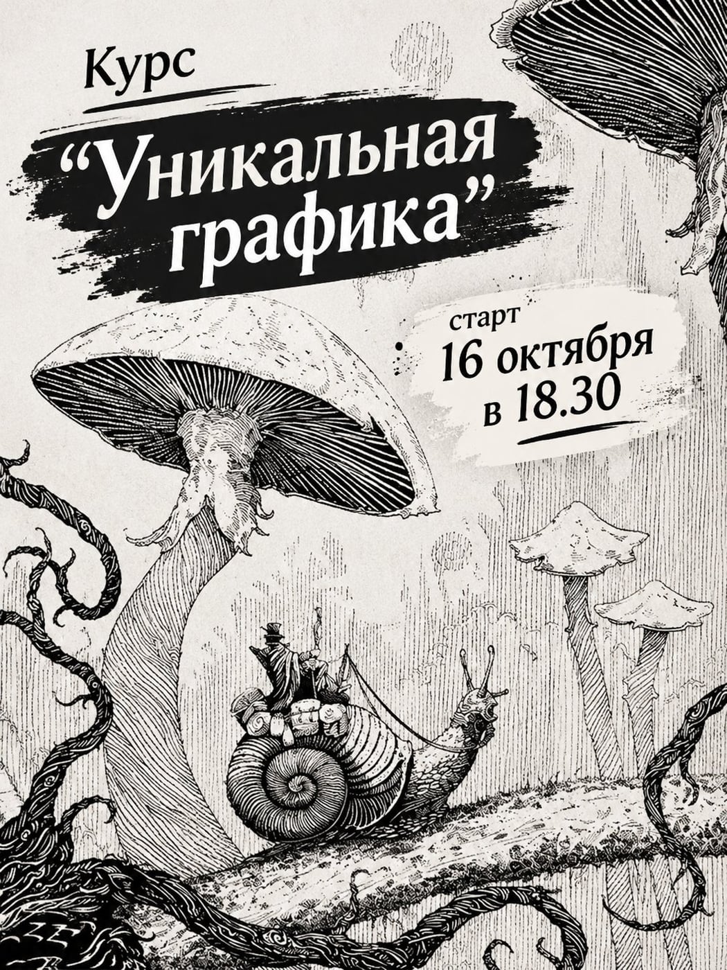 Курс "Уникальная графика" - старт в пятницу 16 октября в 18.30!