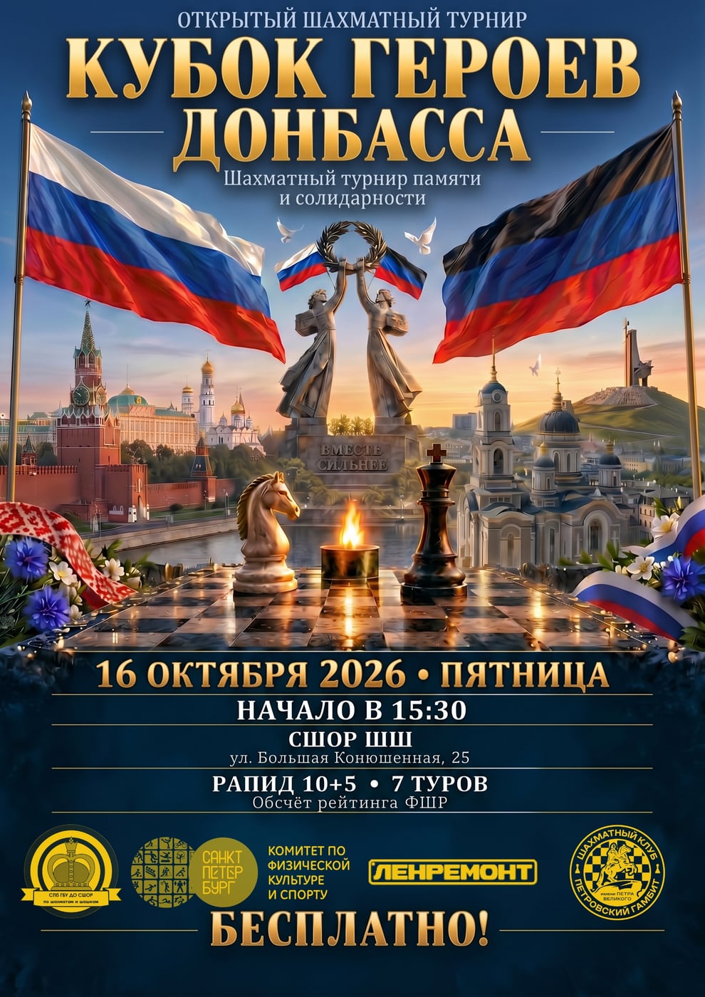 Открытый шахматный турнир «Кубок героев Донбасса»