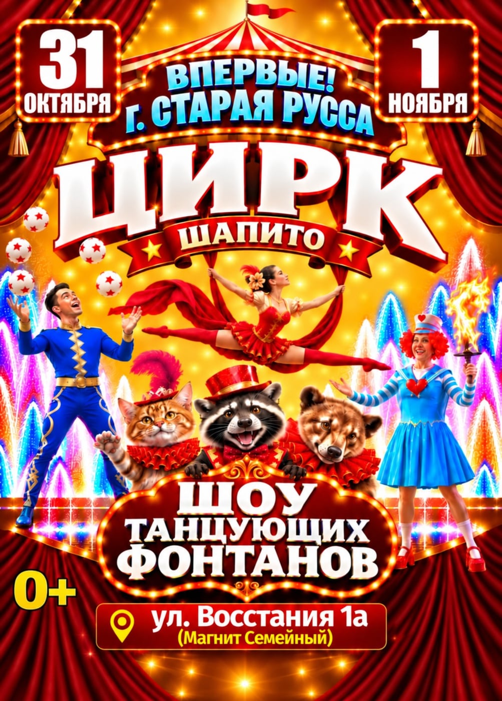 Цирк-шапито «Долины Диких Яблонь», Старая Русса