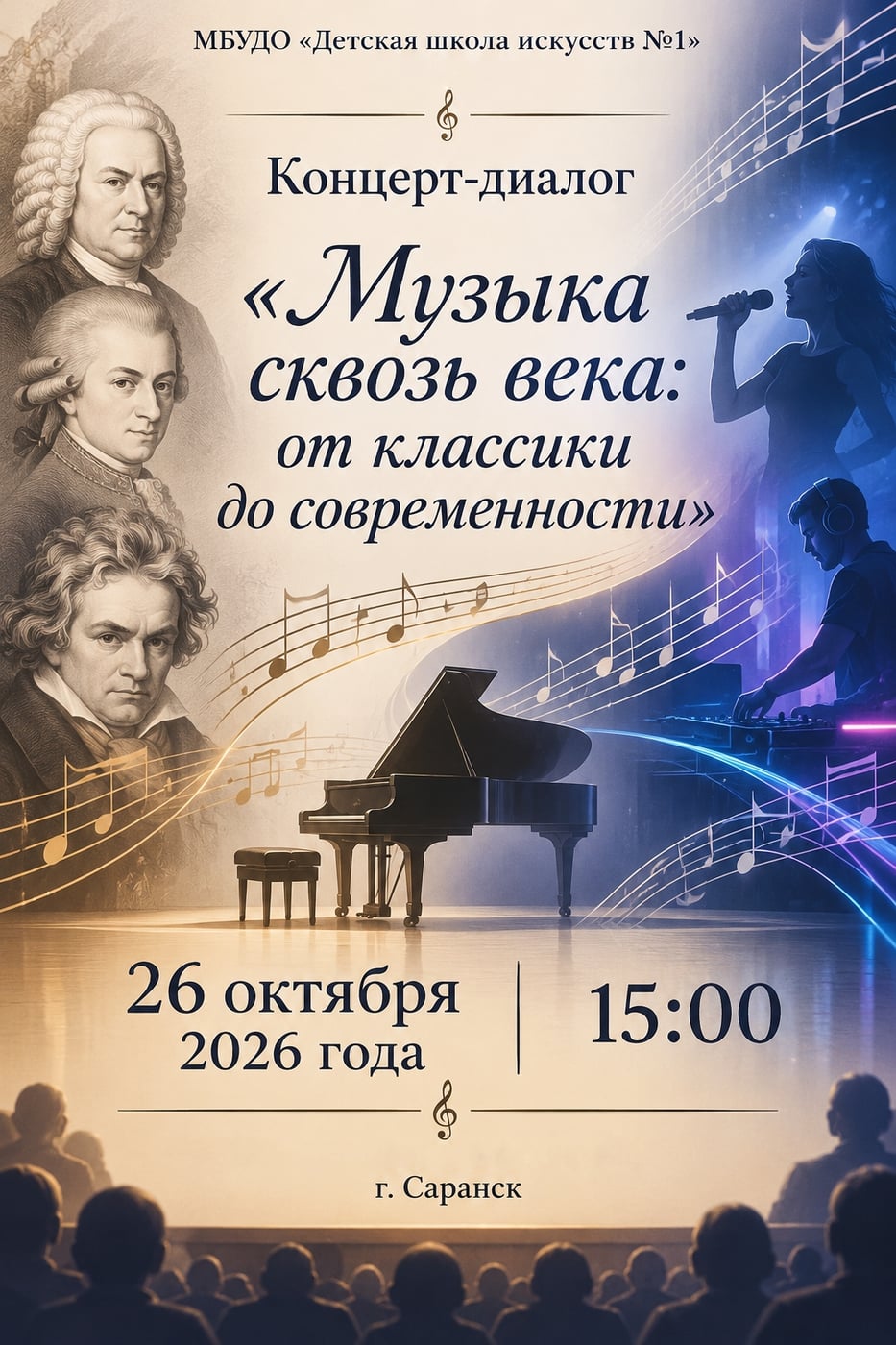 Концерт-диалог «Музыка сквозь века: от классики до современности»