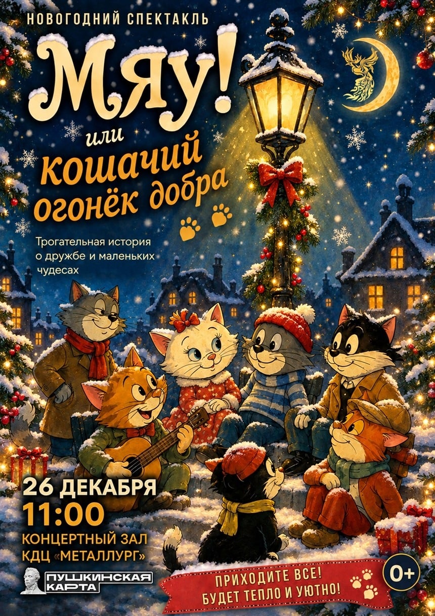 "МЯУ! Или кошачий огонёк добра" — новогоднее волшебство уже близко!