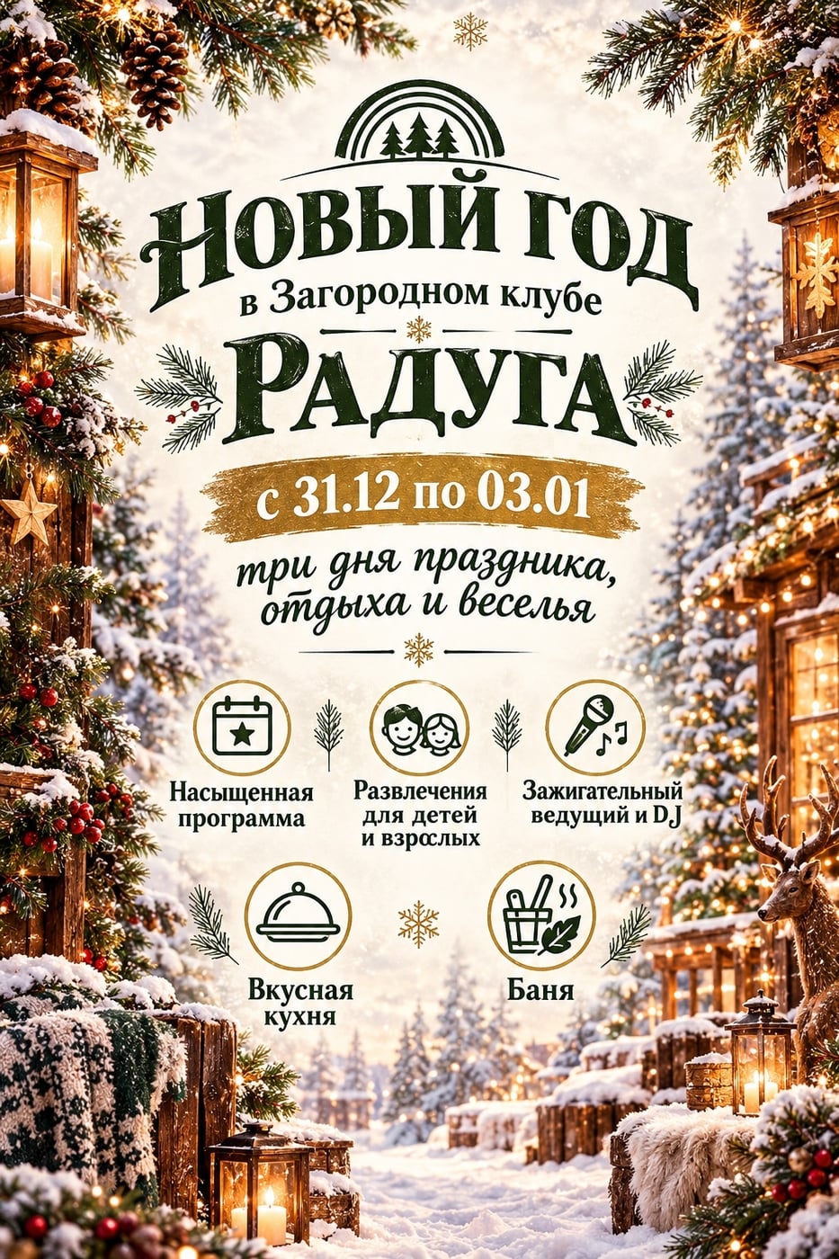 НОВОГОДНИЕ КАНИКУЛЫ В «РАДУГЕ»